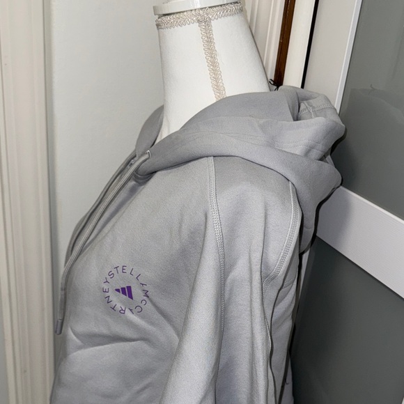 Adidas by Stella McCartney Gray Zip-Up Hoodie - Picture 7 of 9